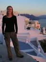 Ashe, loving our first hours in Oia.